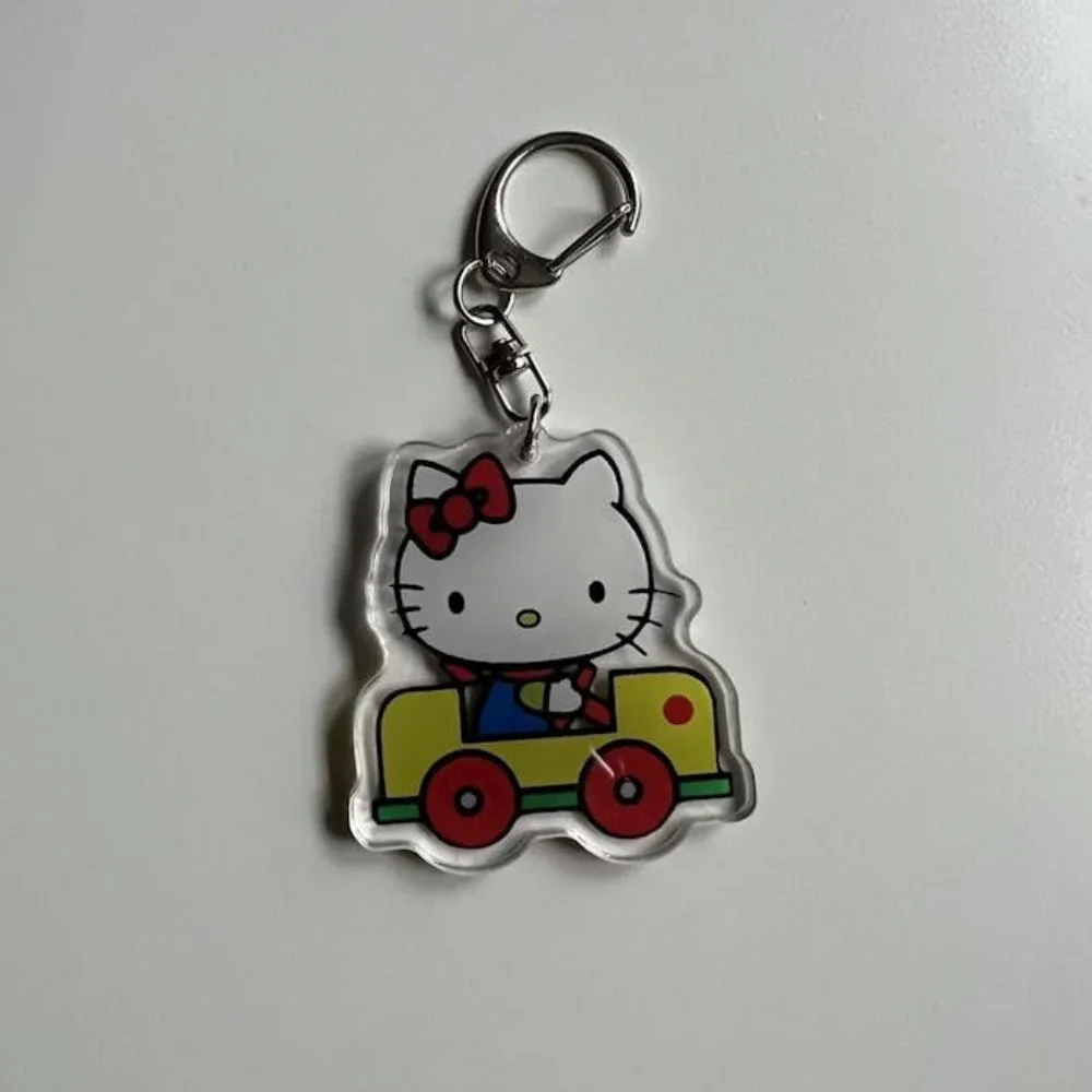 y2k 2000s super cute hello kitty car keychain keyring